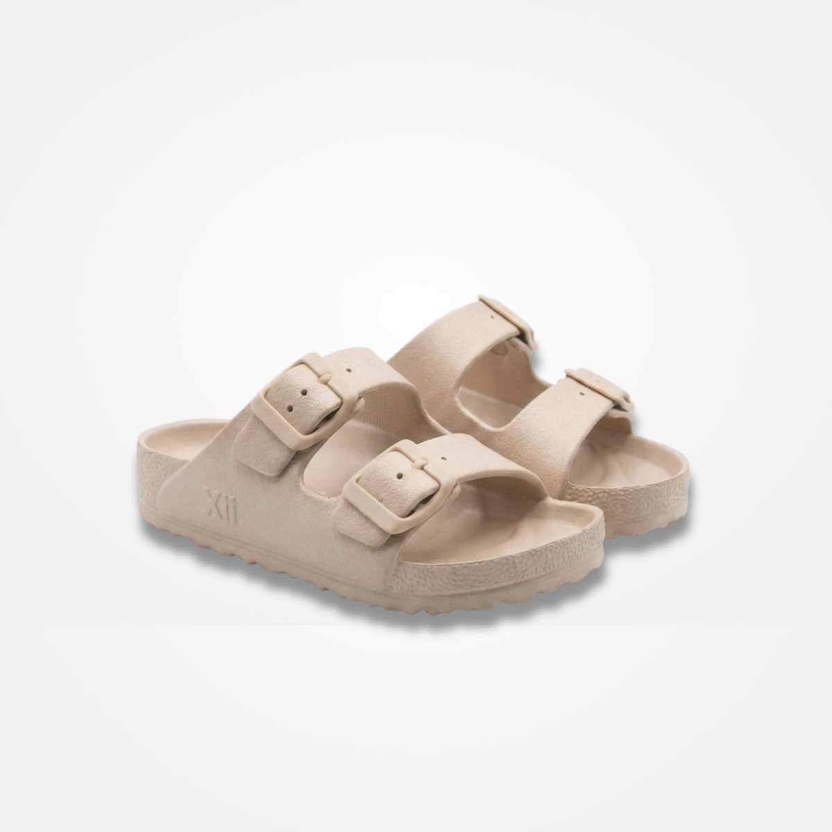SANDALIAS BEIGE GOMA