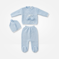 MONITO AZUL POMPON