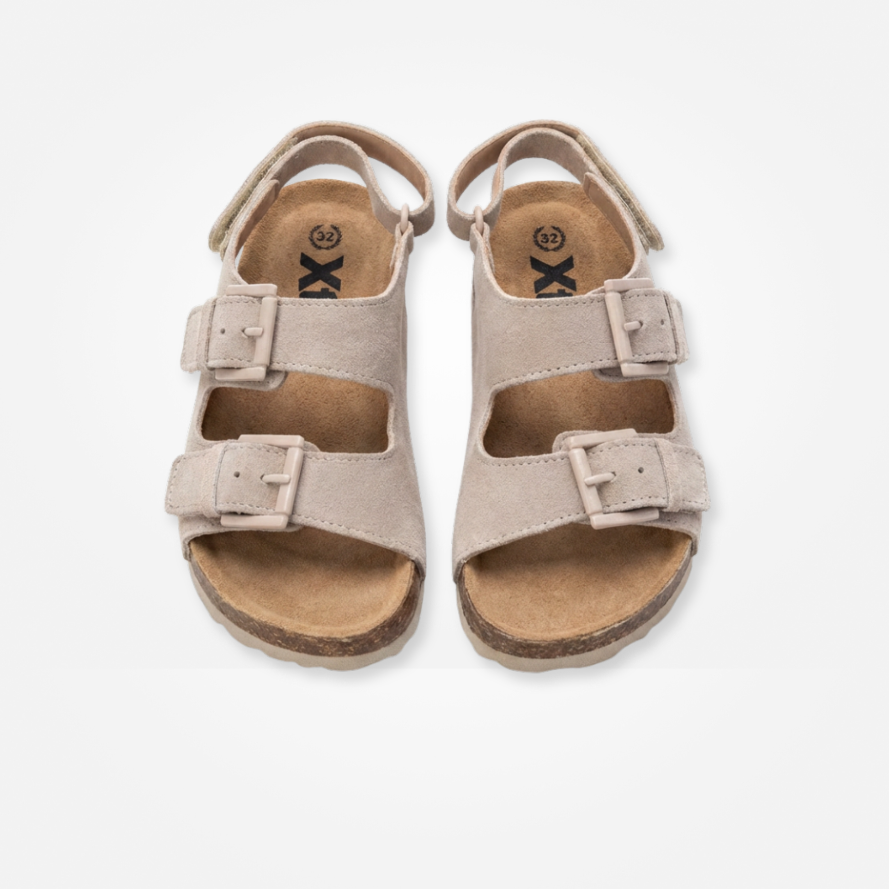 SANDALIAS GAMUZA BEIGE CLARITA