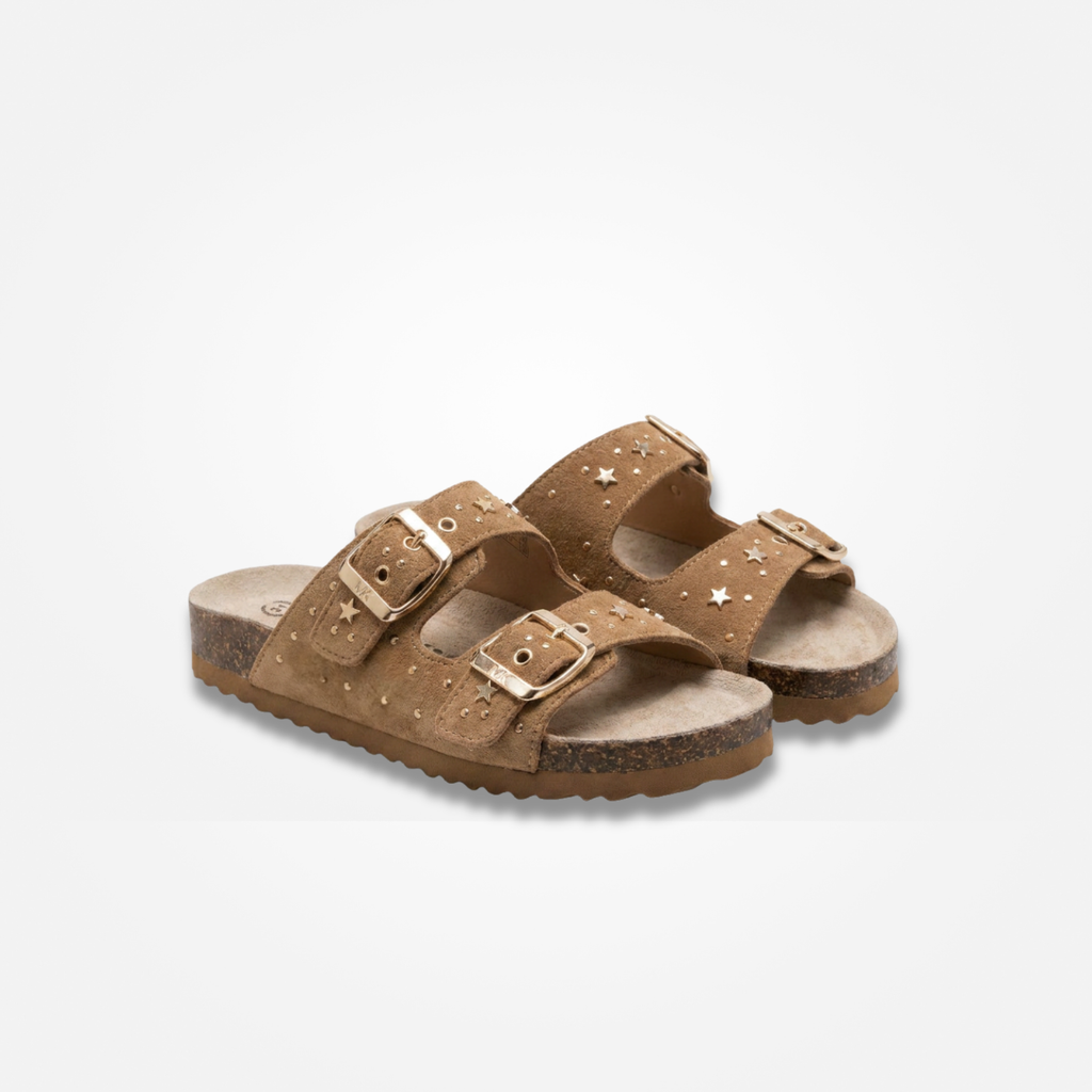 SANDALIAS ESTRELLAS MARRÓN