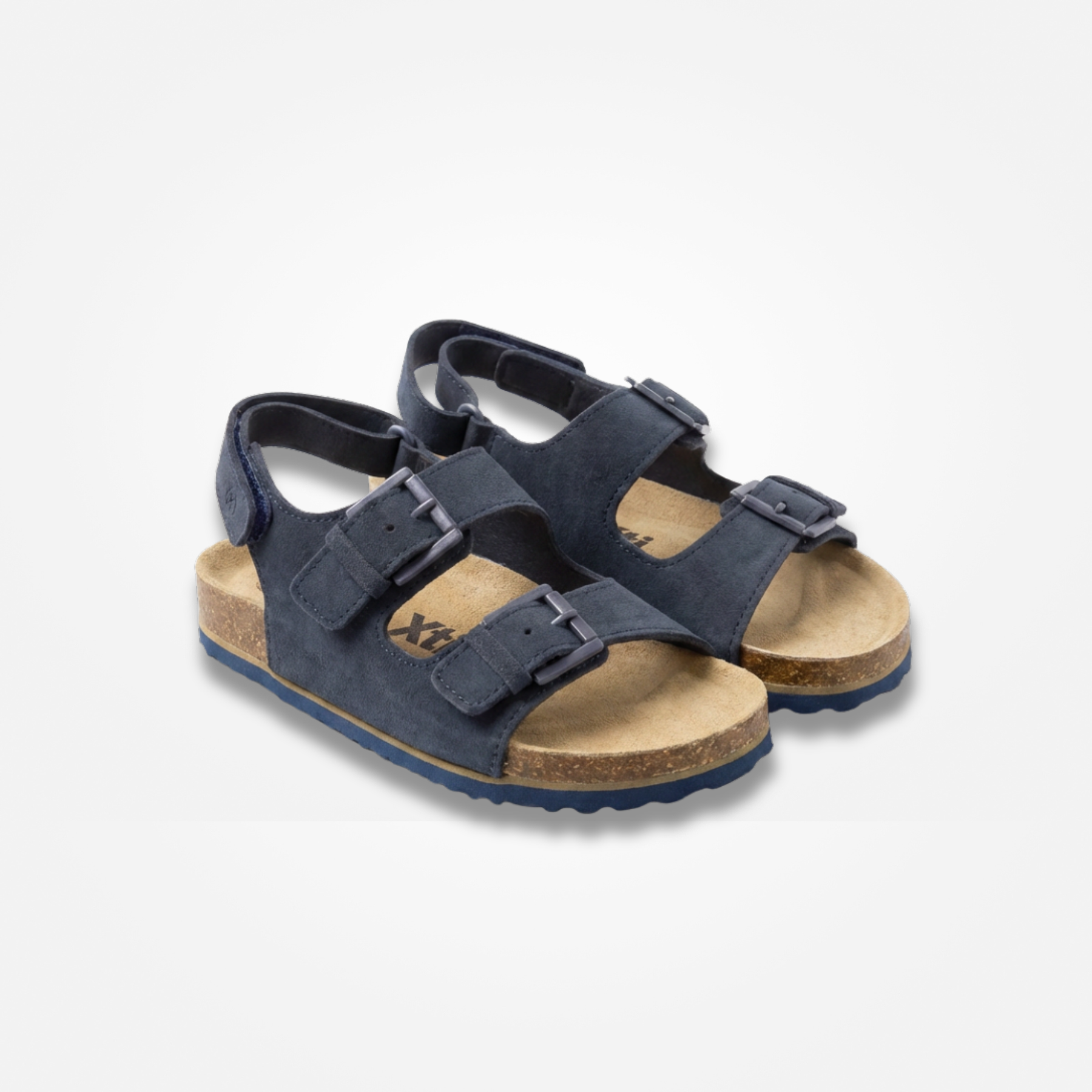 SANDALIAS GAMUZA AZUL MARINA