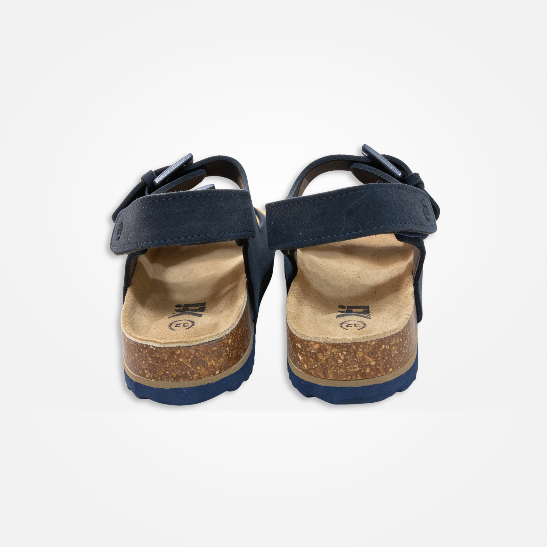 SANDALIAS GAMUZA AZUL MARINA