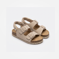 SANDALIAS GAMUZA BEIGE CLARITA