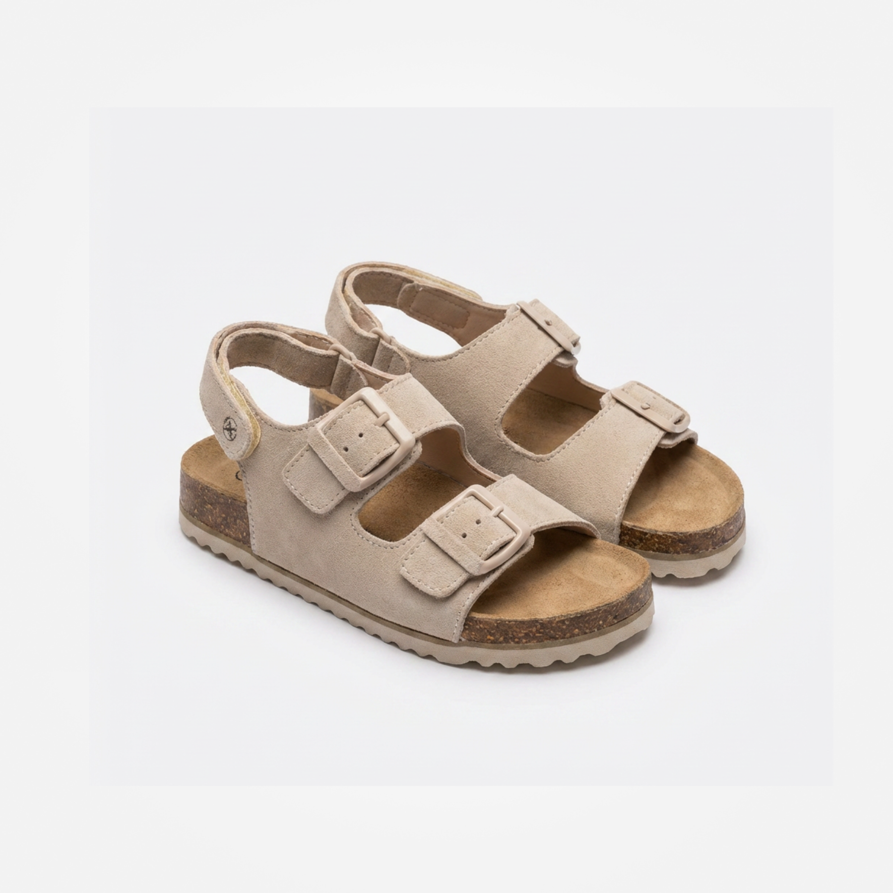 SANDALIAS GAMUZA BEIGE CLARITA