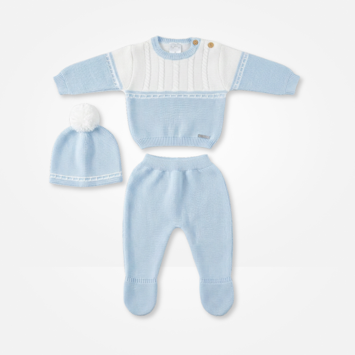 MONITO AZUL CON BLANCO